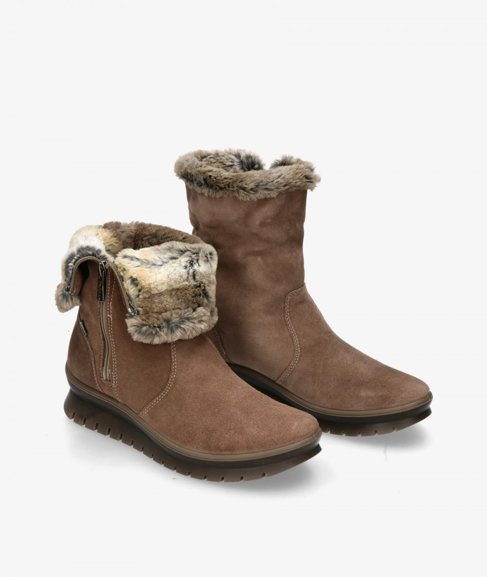 Botines Igi&Co  6658744 en serraje taupe Botines Igi&Co  6658744 en serraje taupe