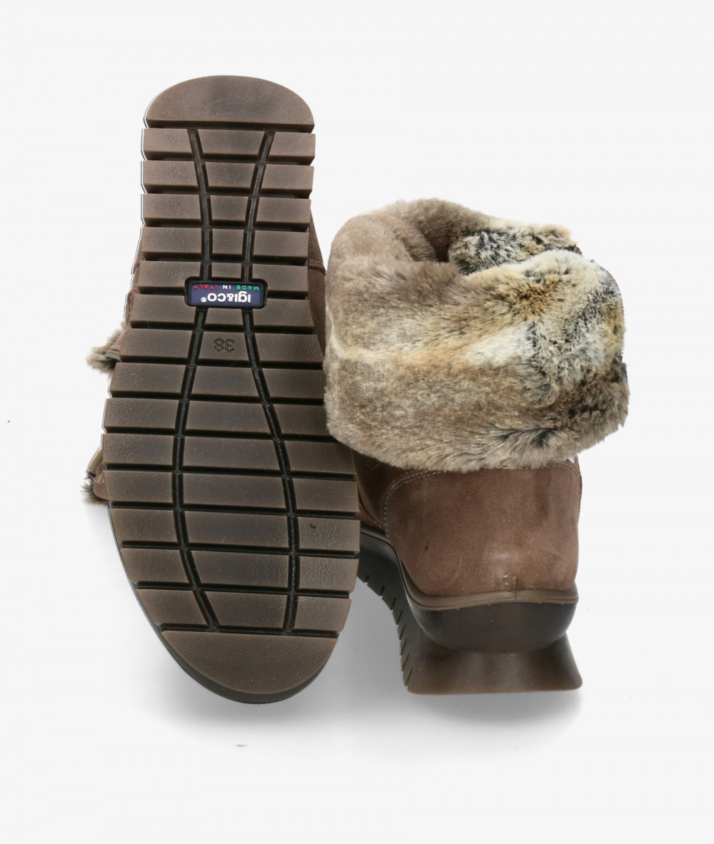 Botines Igi&Co  6658744 en serraje taupe Botines Igi&Co  6658744 en serraje taupe