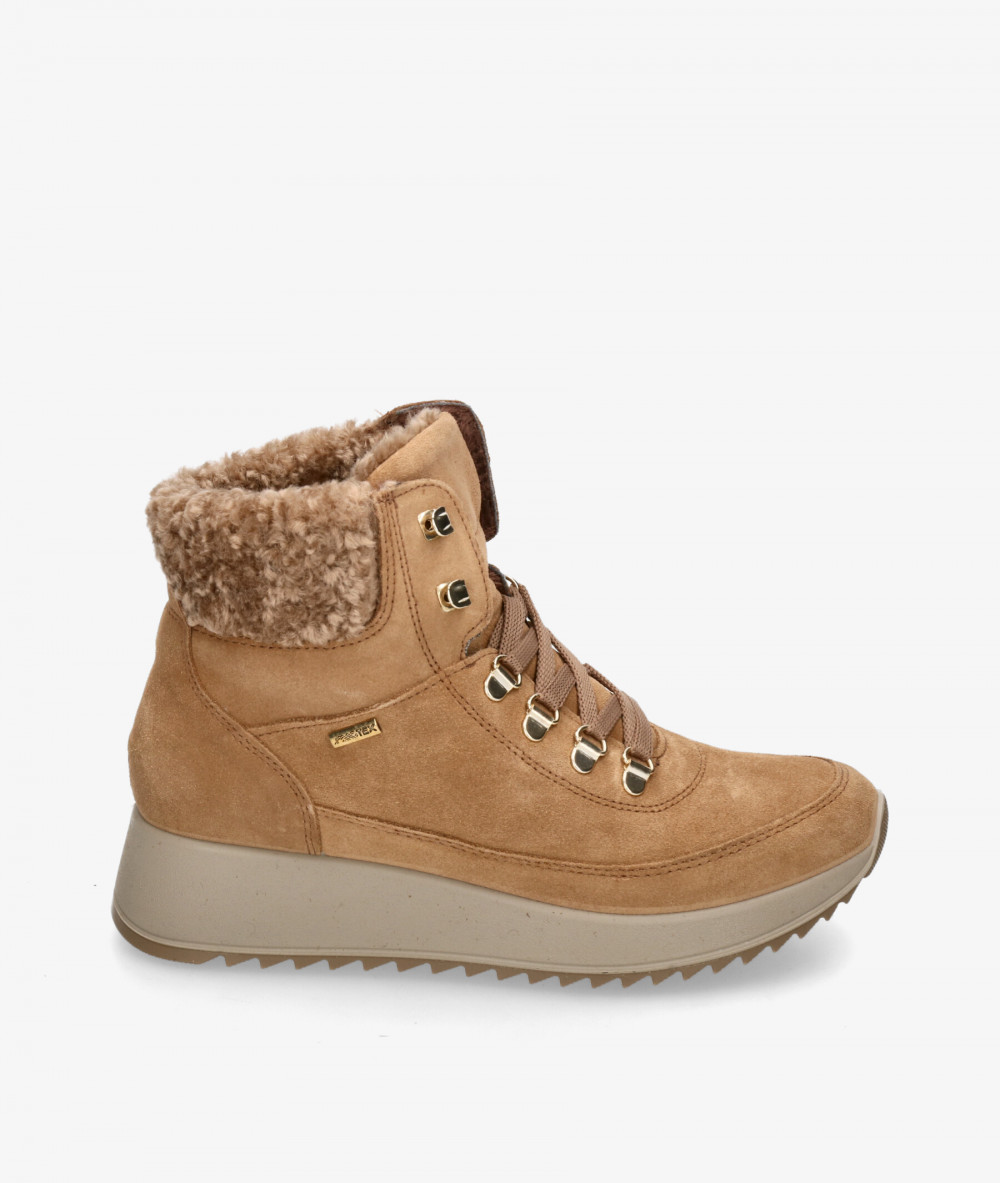 Botines Imac  657679 en serraje camel Botines Imac  657679 en serraje camel