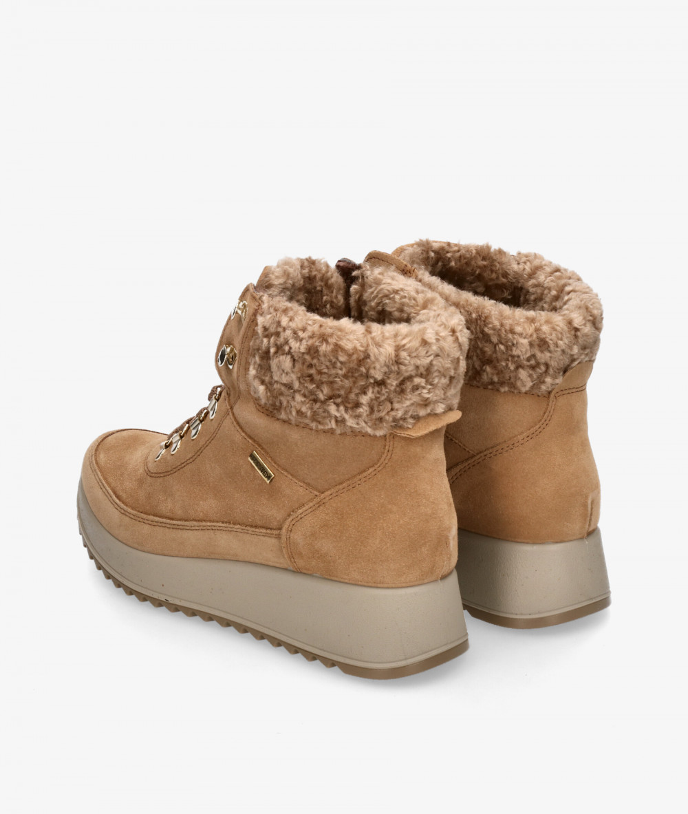 Botines Imac  657679 en serraje camel Botines Imac  657679 en serraje camel
