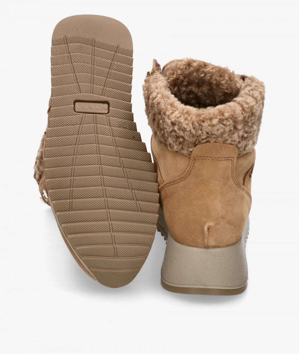 Botines Imac  657679 en serraje camel Botines Imac  657679 en serraje camel