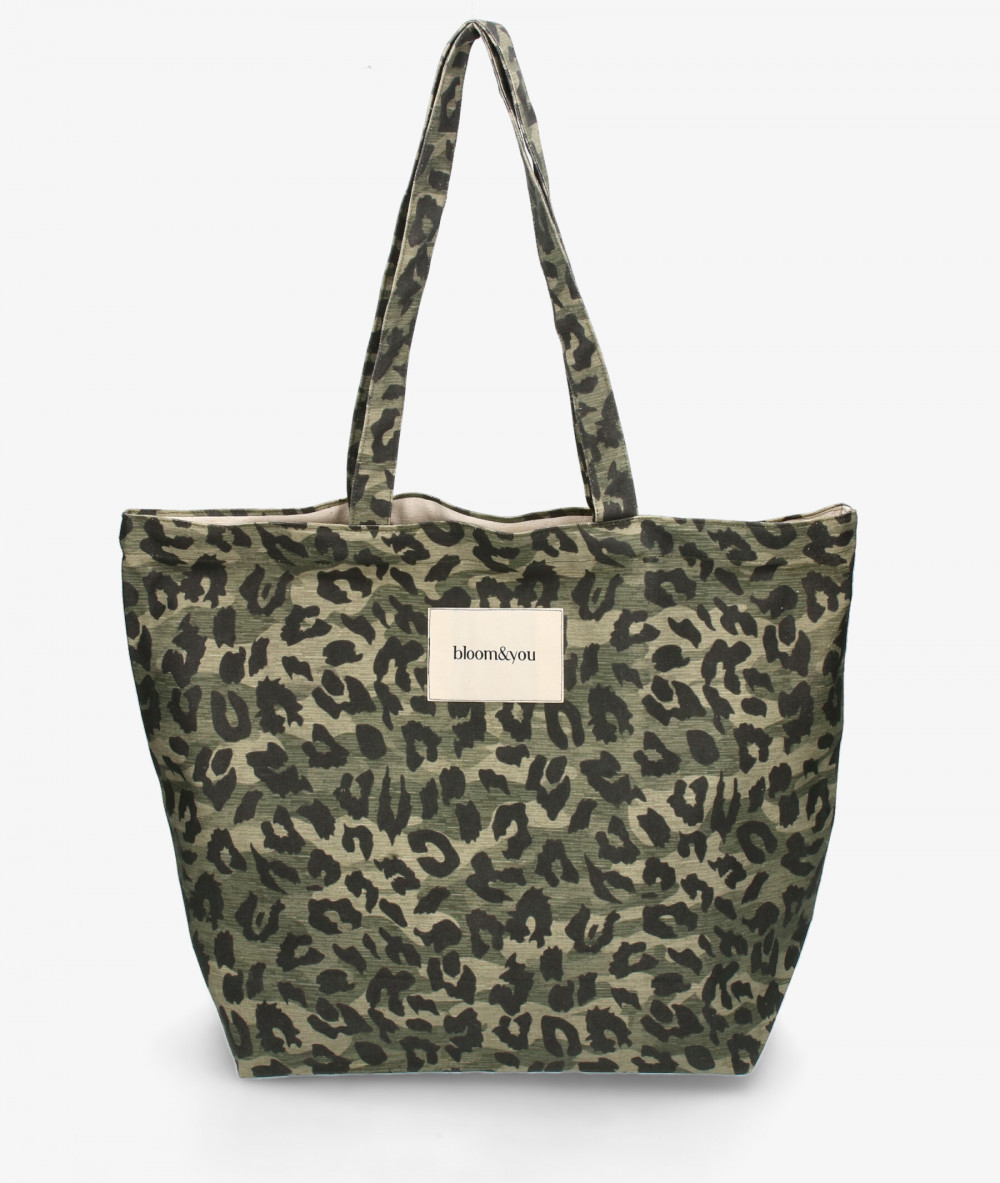 Bolso textil bloom&you LEOPARD HUNTER TOTE en leopardo 