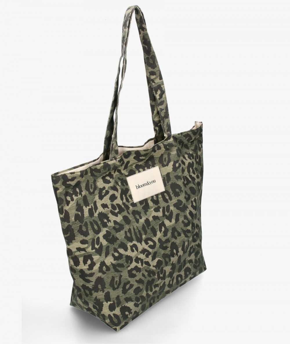 Bolso textil bloom&you LEOPARD HUNTER TOTE en leopardo 