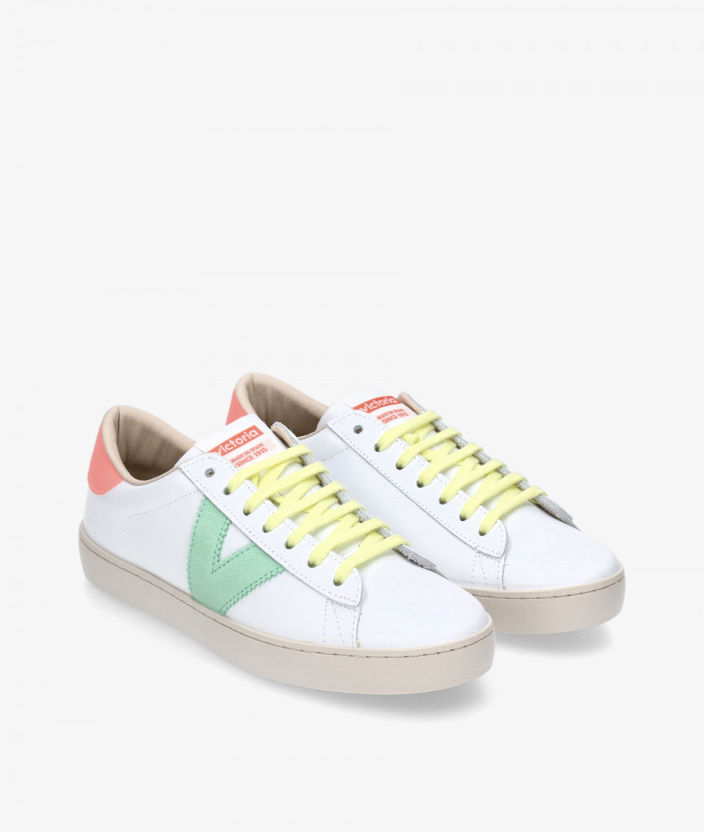 Deportivos Victoria  BERLIN PIEL en verde