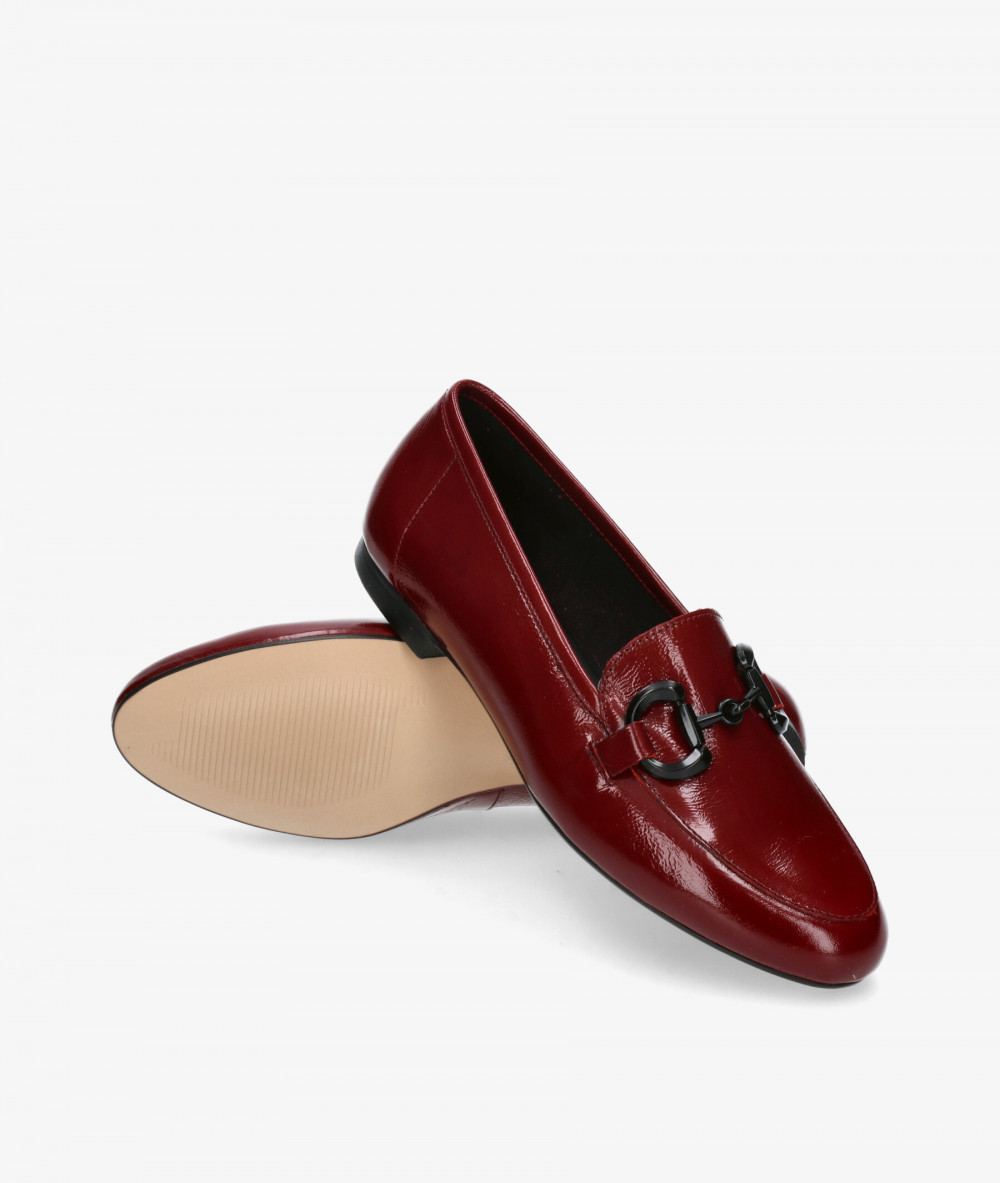 Mocasines bloom&you ELOISE en charol burdeos