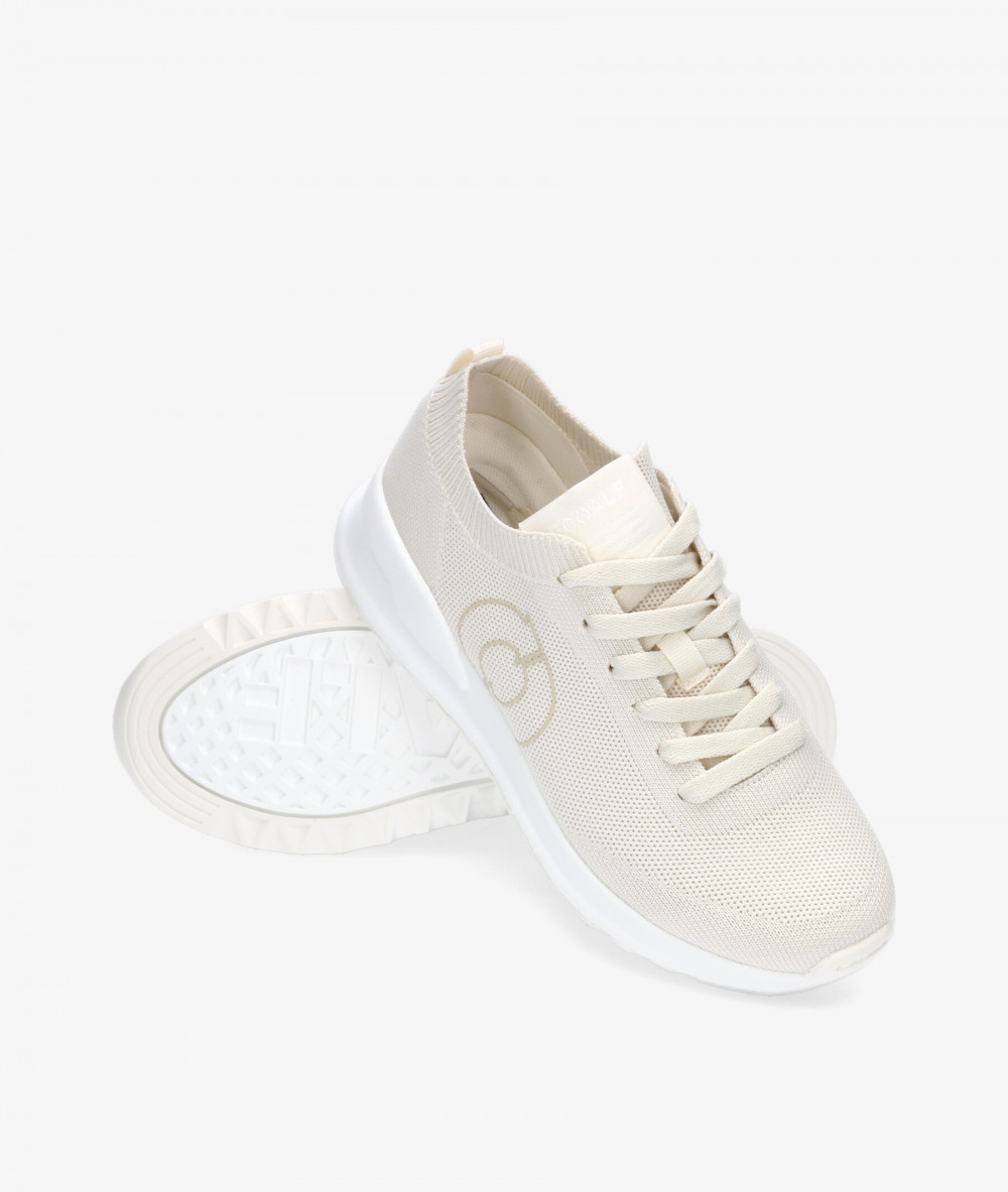 Deportivos Ecoalf  CONDEALF KNIT SNEAKER WOMAN en hueso Deportivos Ecoalf  CONDEALF KNIT SNEAKER WOMAN en hueso
