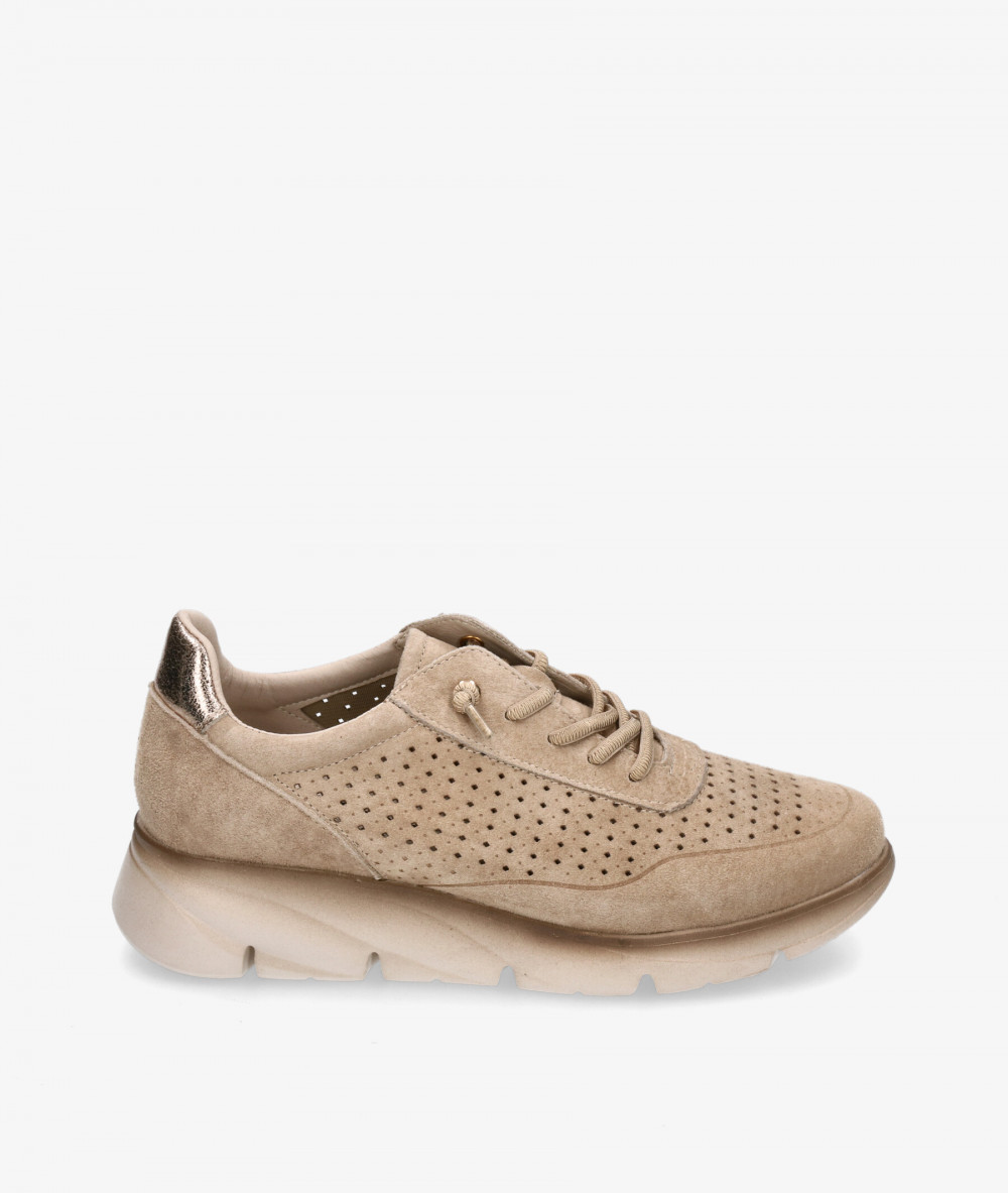 Deportivos MEGHAN SOFT  184 en nobuck taupe Deportivos MEGHAN SOFT  184 en nobuck taupe