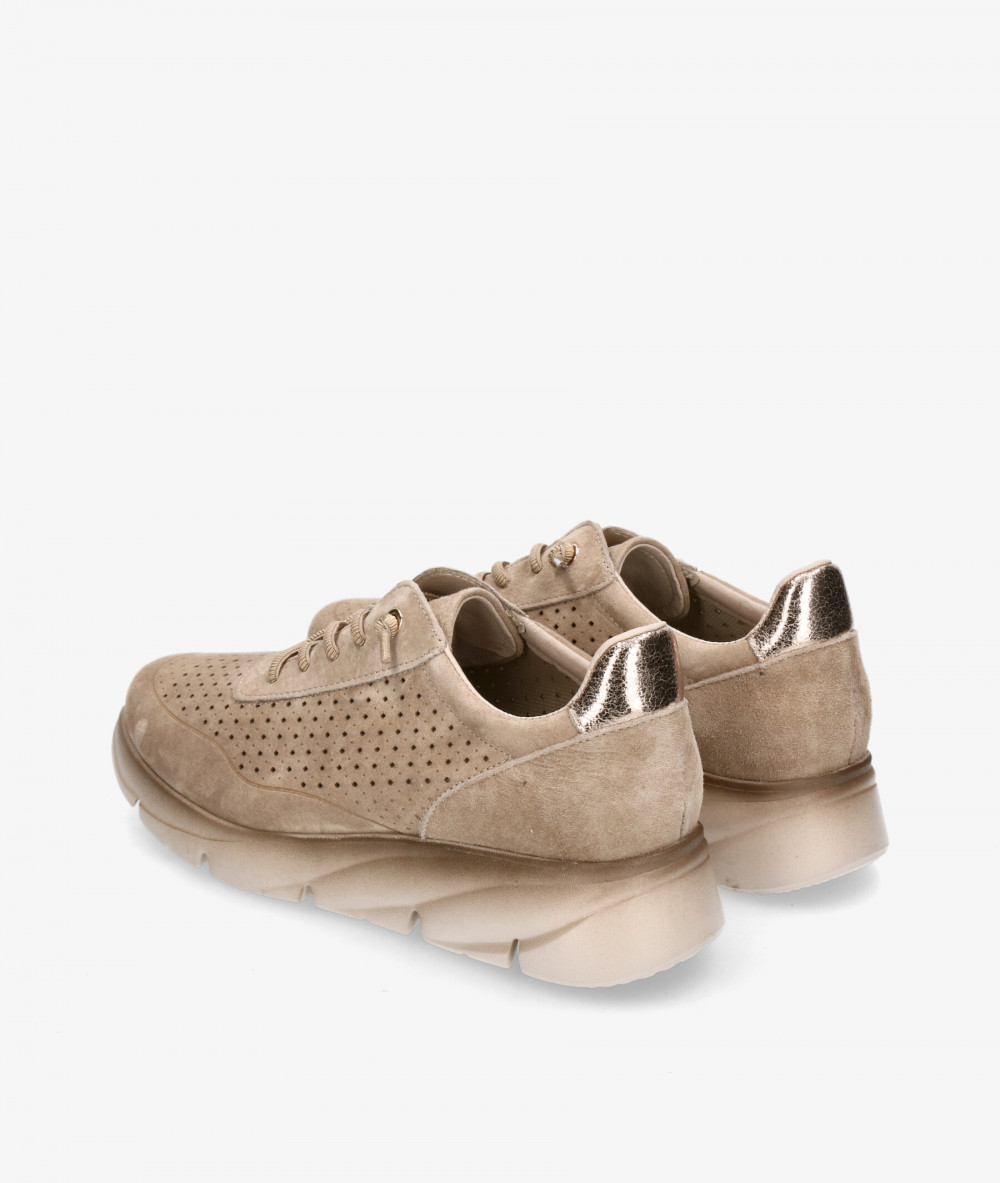 Deportivos MEGHAN SOFT  184 en nobuck taupe Deportivos MEGHAN SOFT  184 en nobuck taupe