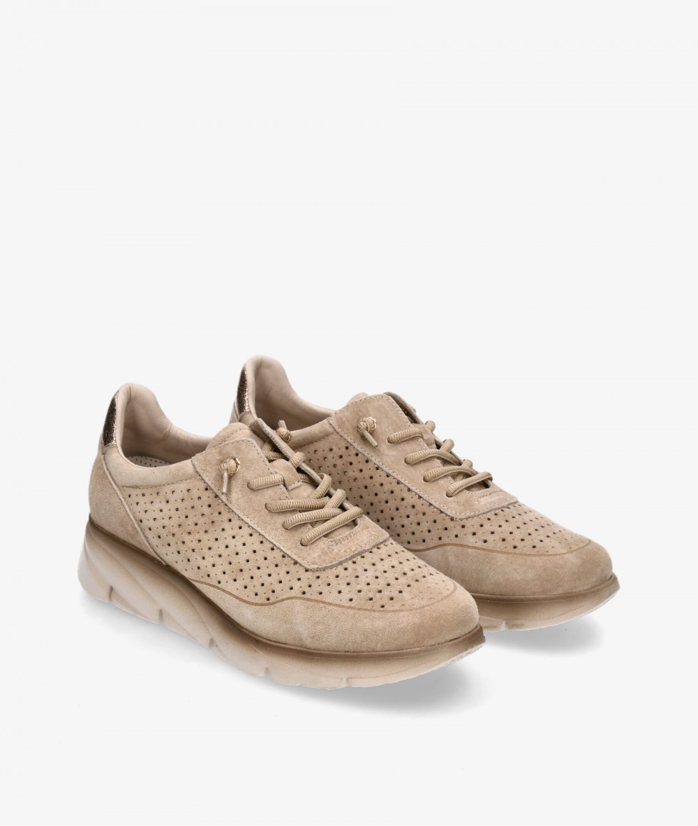 Deportivos MEGHAN SOFT  184 en nobuck taupe Deportivos MEGHAN SOFT  184 en nobuck taupe