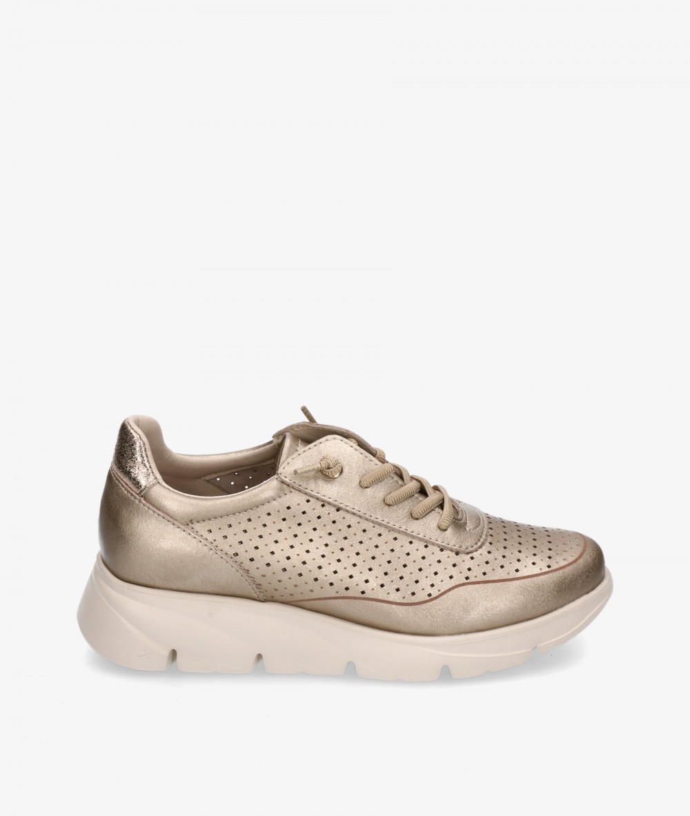 Deportivos MEGHAN SOFT  184 en taupe metalizado Deportivos MEGHAN SOFT  184 en taupe metalizado