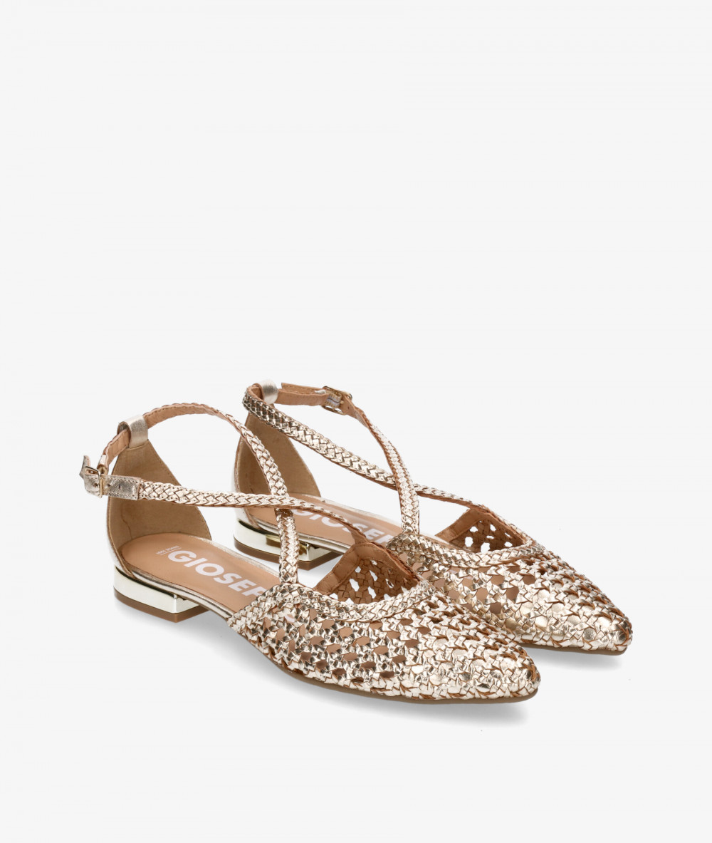 Gioseppo Dress low heel shoes LESKOVIC in gold Gioseppo Dress low heel shoes LESKOVIC in gold