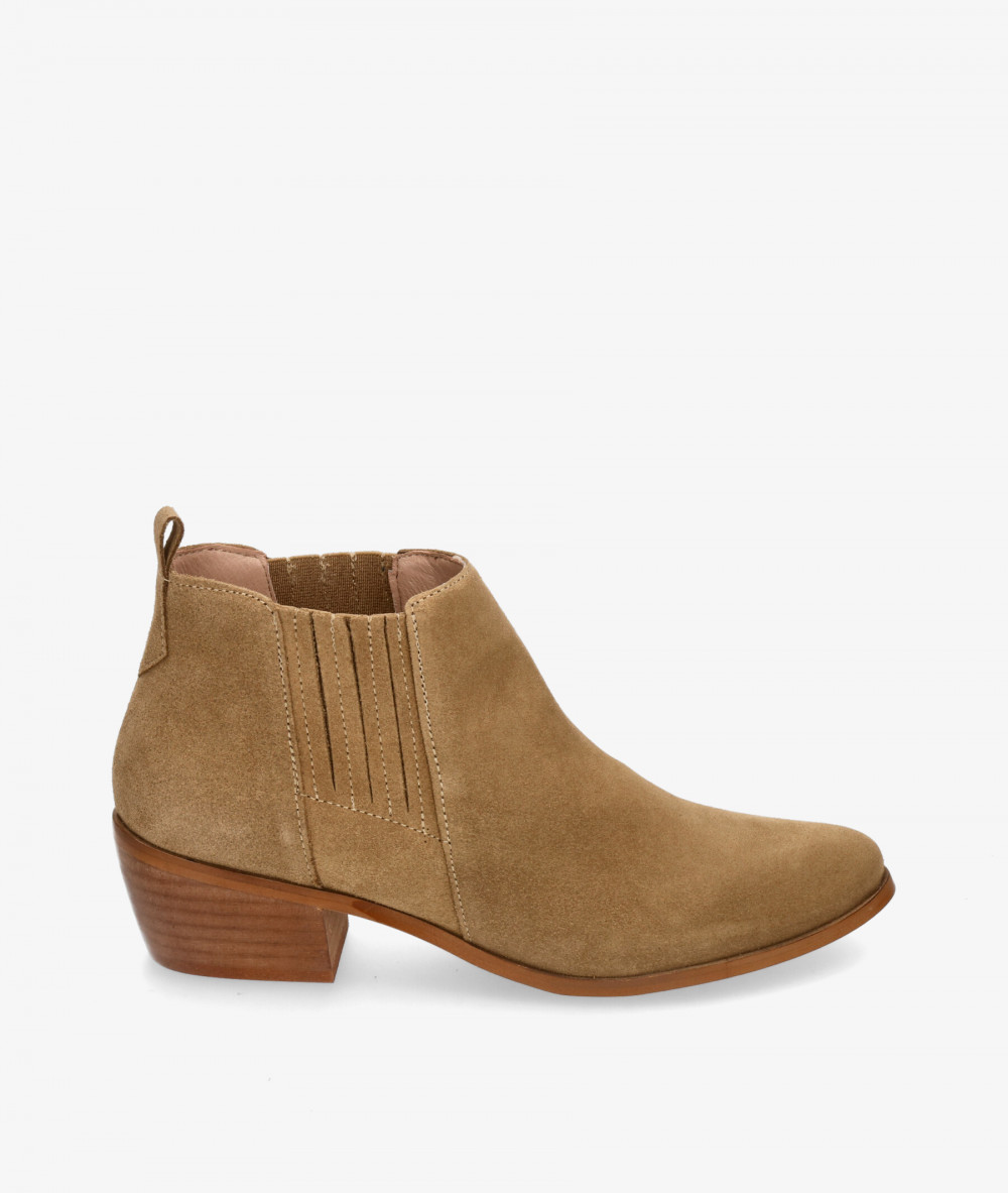 Botines Funny Lola  3450 SIN PICAR en serraje taupe Botines Funny Lola  3450 SIN PICAR en serraje taupe