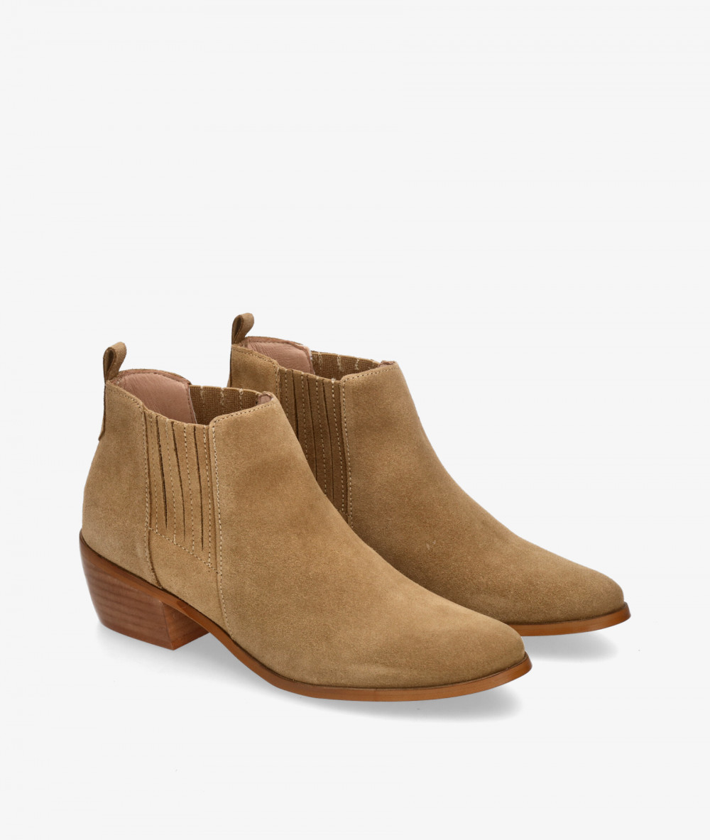 Botines Funny Lola  3450 SIN PICAR en serraje taupe Botines Funny Lola  3450 SIN PICAR en serraje taupe