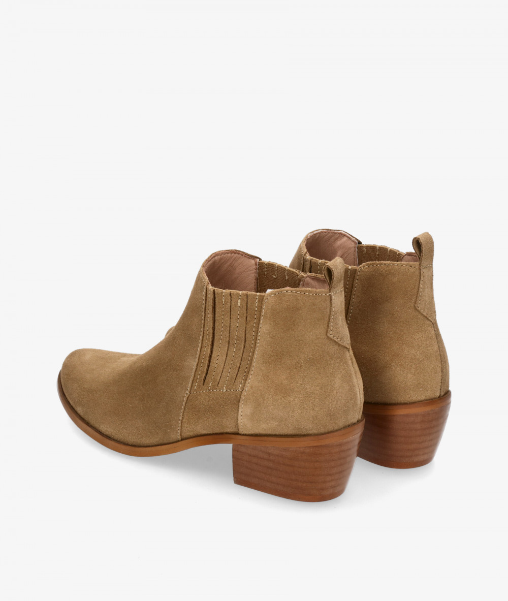 Botines Funny Lola  3450 SIN PICAR en serraje taupe Botines Funny Lola  3450 SIN PICAR en serraje taupe
