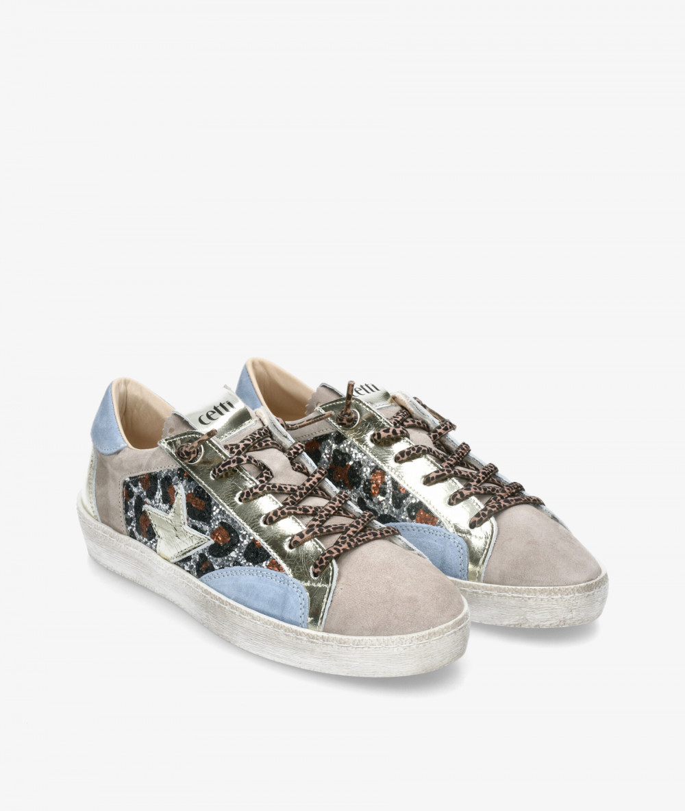Deportivos Cetti  C-1342 SRA  en leopardo  Deportivos Cetti  C-1342 SRA  en leopardo