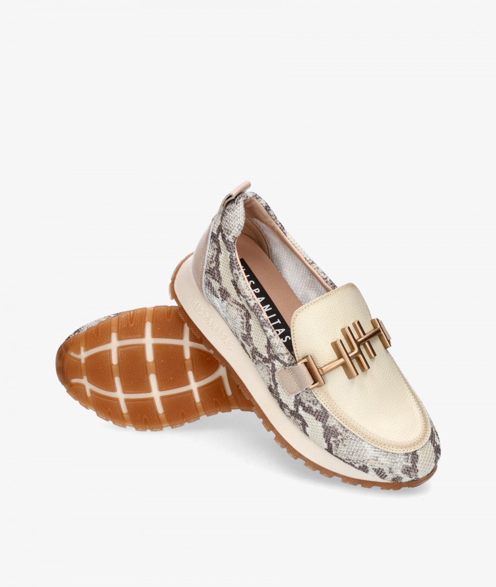 Mocasines Hispanitas PHV253919 en hueso Mocasines Hispanitas PHV253919 en hueso