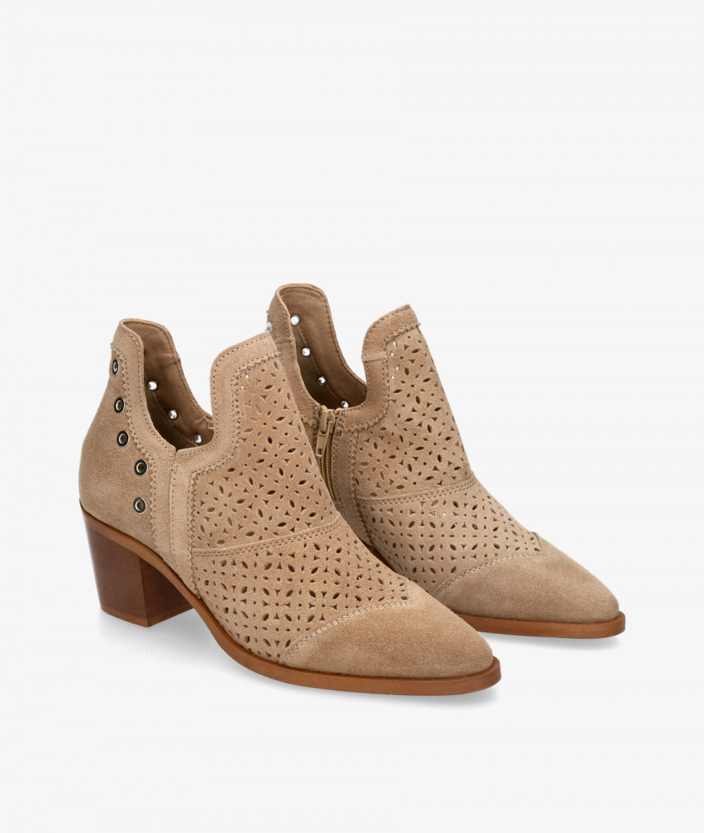 Botines LOL  SORAYA 7309 en serraje taupe Botines LOL  SORAYA 7309 en serraje taupe