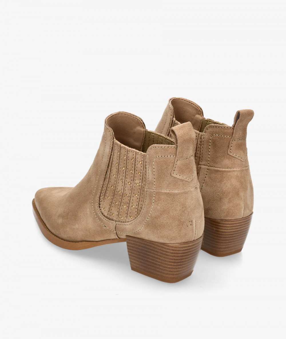 Botines LOL  ARIEL 7212 en serraje taupe Botines LOL  ARIEL 7212 en serraje taupe