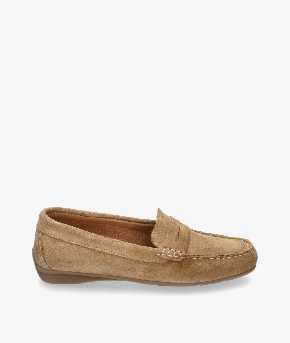 Mocasines pabloochoa.shoes 94239 en serraje taupe Mocasines pabloochoa.shoes 94239 en serraje taupe