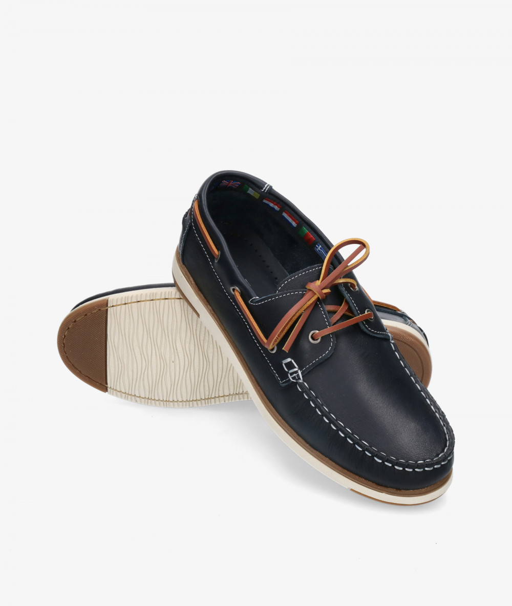 Naúticos pabloochoa.shoes 6824 en azul marino