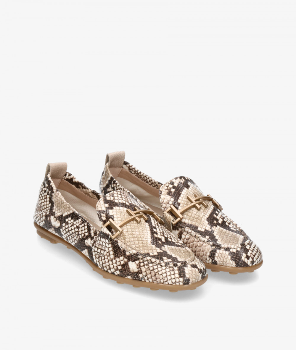 Zapatos planos Hispanitas HV254027 en serpiente taupe Zapatos planos Hispanitas HV254027 en serpiente taupe