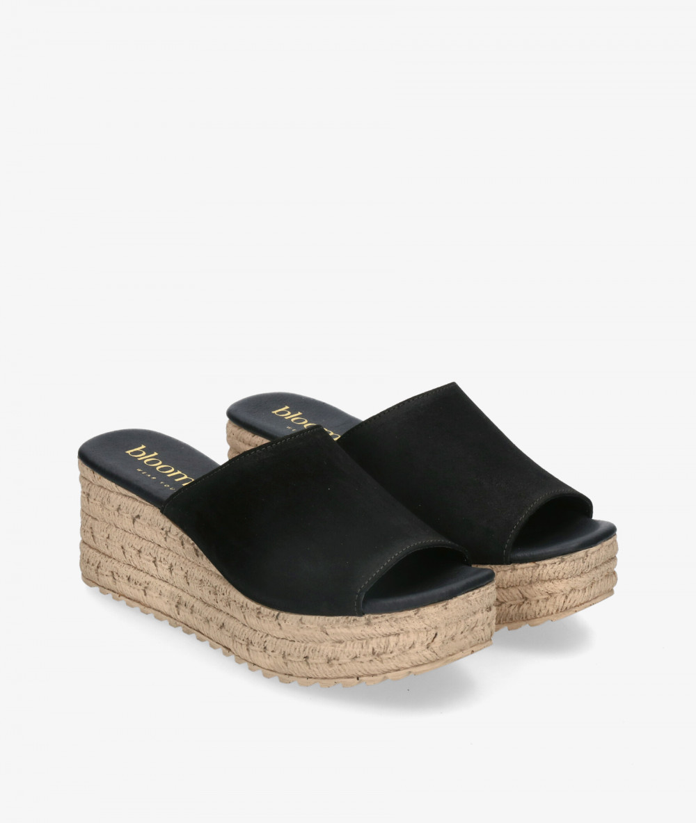 Sandalias bloom&you  LISA en serraje negro Sandalias bloom&you  LISA en serraje negro
