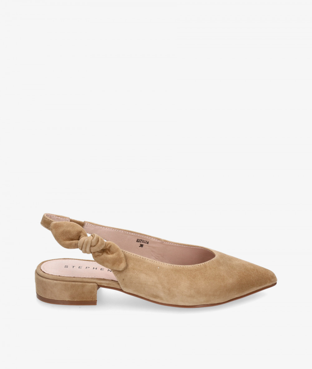 Stephen Allen Dress low heel shoes K19123-C28  ESTIGIA in camel suede Stephen Allen Dress low heel shoes K19123-C28  ESTIGIA in camel suede