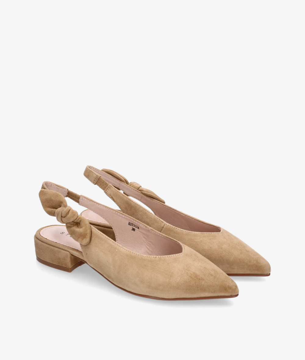 Stephen Allen Dress low heel shoes K19123-C28  ESTIGIA in camel suede Stephen Allen Dress low heel shoes K19123-C28  ESTIGIA in camel suede