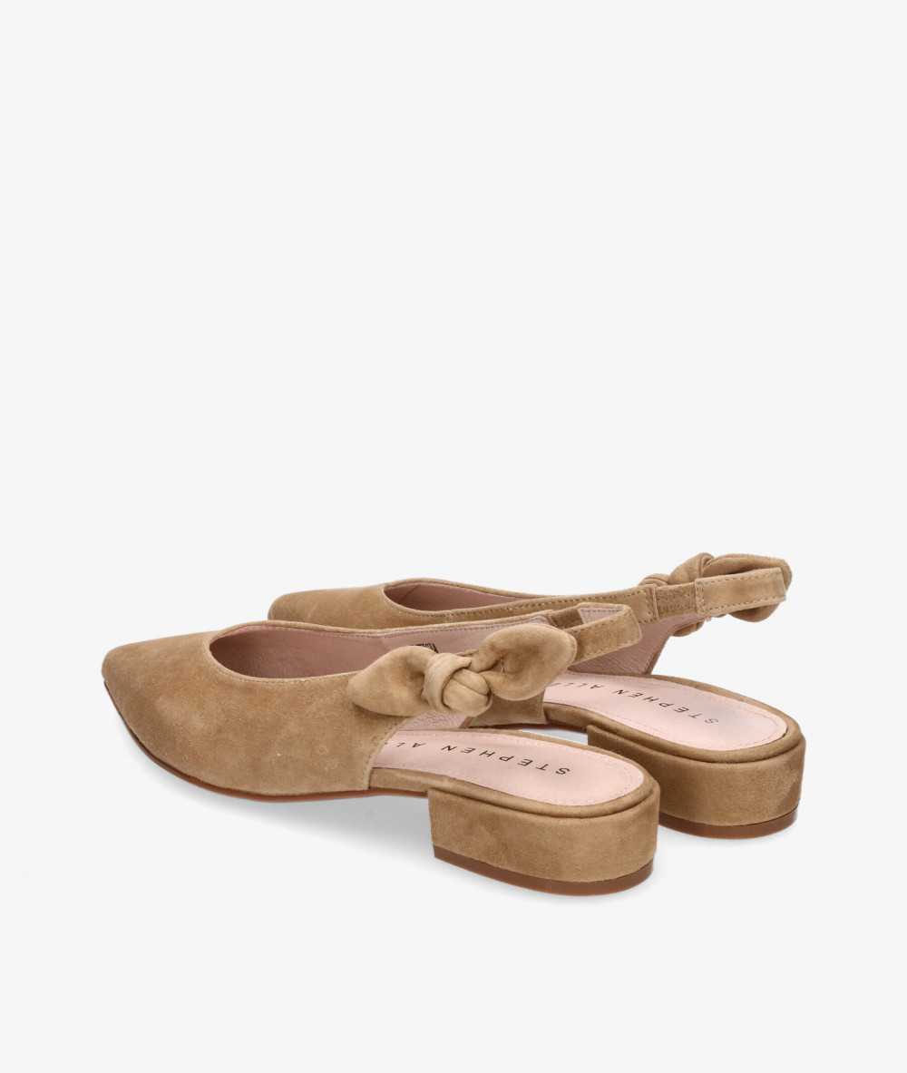 Stephen Allen Dress low heel shoes K19123-C28  ESTIGIA in camel suede Stephen Allen Dress low heel shoes K19123-C28  ESTIGIA in camel suede