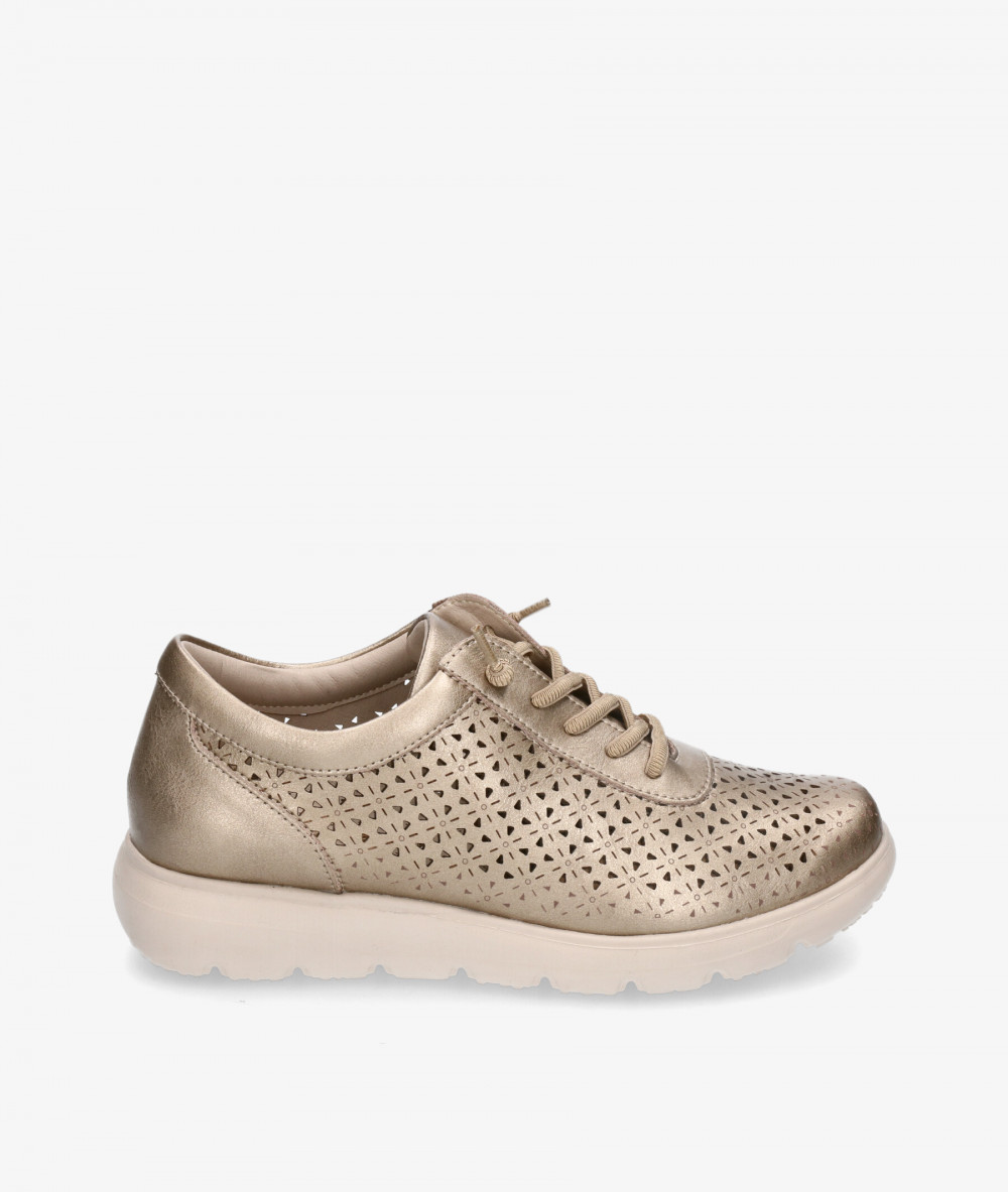 Deportivos MEGHAN SOFT  422 en taupe metalizado Deportivos MEGHAN SOFT  422 en taupe metalizado