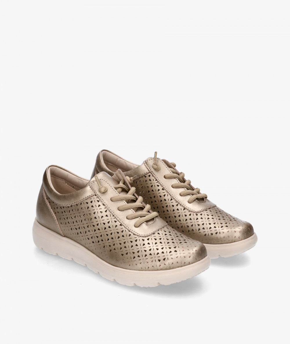 Deportivos MEGHAN SOFT  422 en taupe metalizado Deportivos MEGHAN SOFT  422 en taupe metalizado