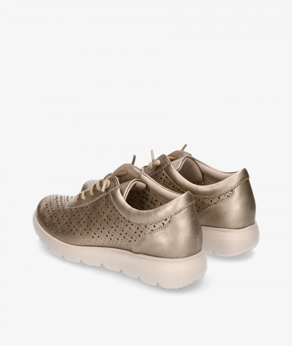 Deportivos MEGHAN SOFT  422 en taupe metalizado Deportivos MEGHAN SOFT  422 en taupe metalizado