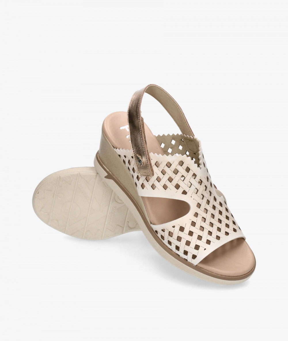Sandalias Fluchos  F1972 en hueso Sandalias Fluchos  F1972 en hueso