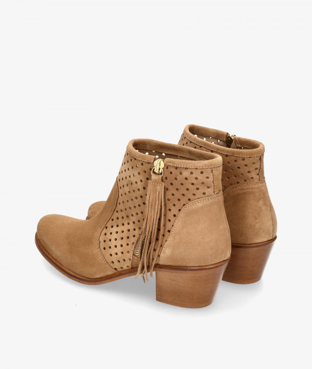 Botines Traveris  90305 en serraje cuero Botines Traveris  90305 en serraje cuero