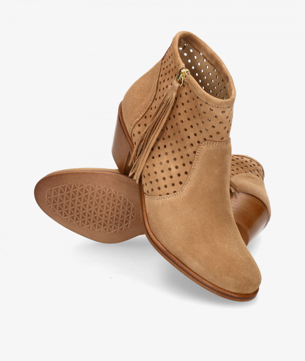 Botines Traveris  90305 en serraje cuero Botines Traveris  90305 en serraje cuero