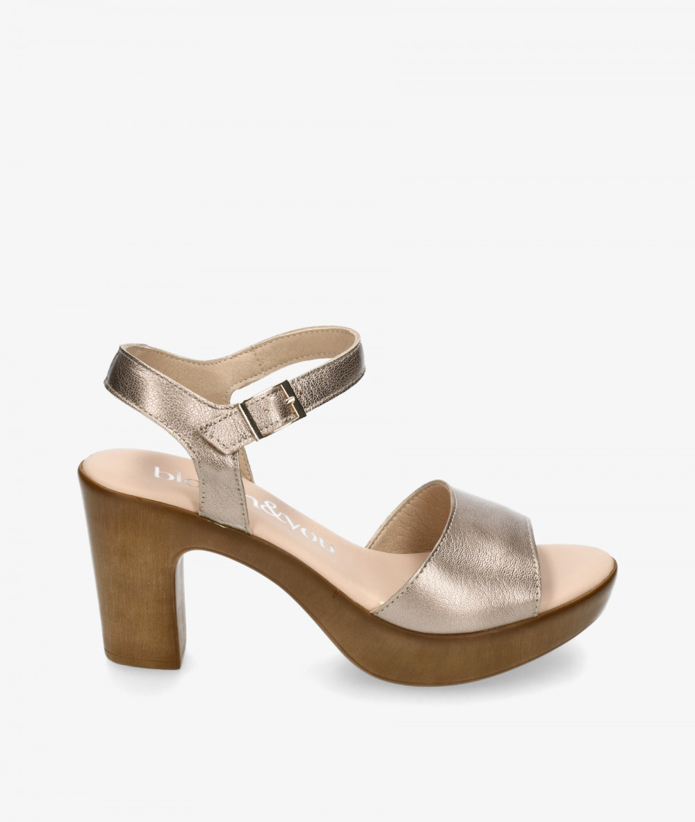 Sandalias bloom&you  LUA en taupe metalizado Sandalias bloom&you  LUA en taupe metalizado