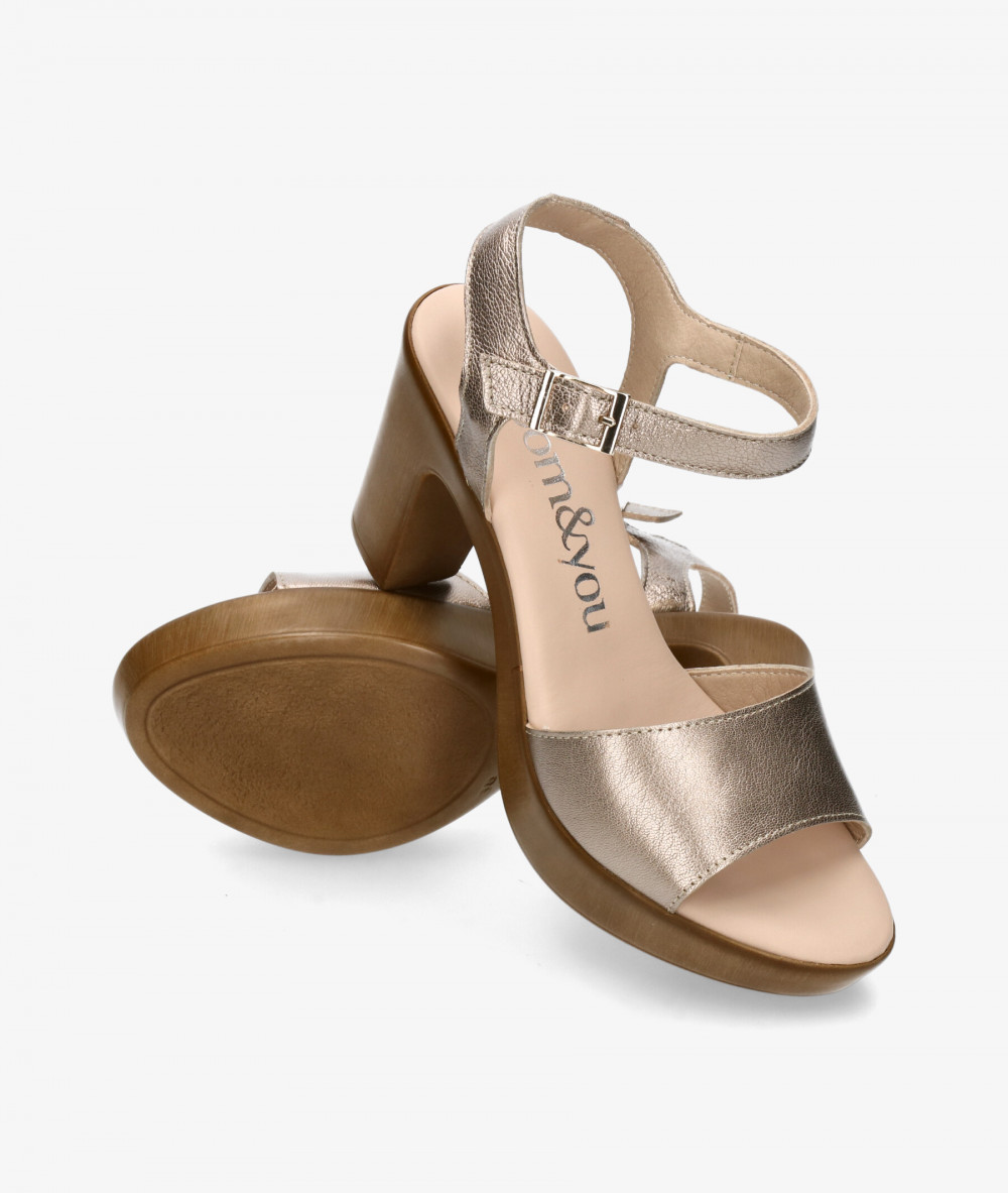 Sandalias bloom&you  LUA en taupe metalizado Sandalias bloom&you  LUA en taupe metalizado