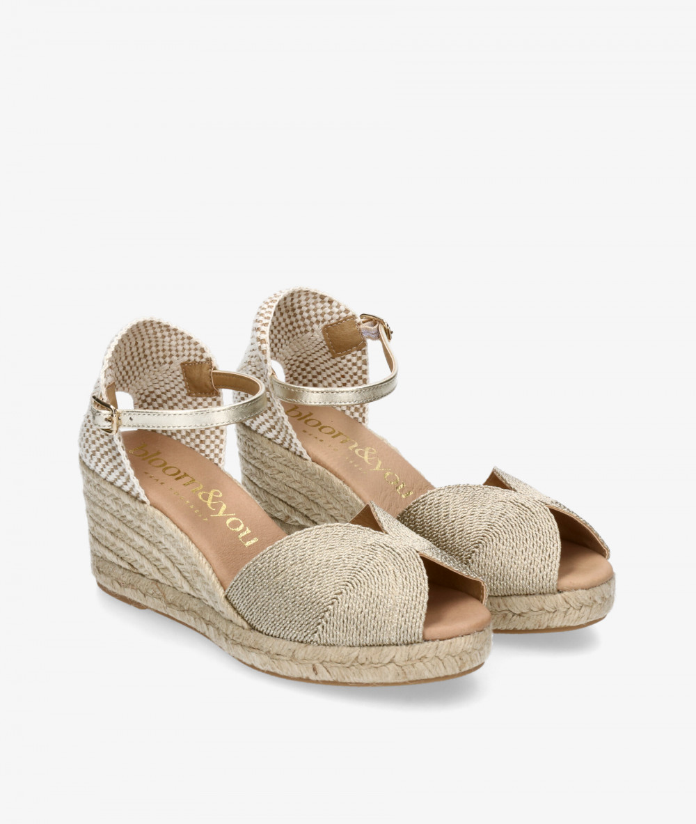 Alpargatas bloom&you  AMBRETTA en oro Alpargatas bloom&you  AMBRETTA en oro