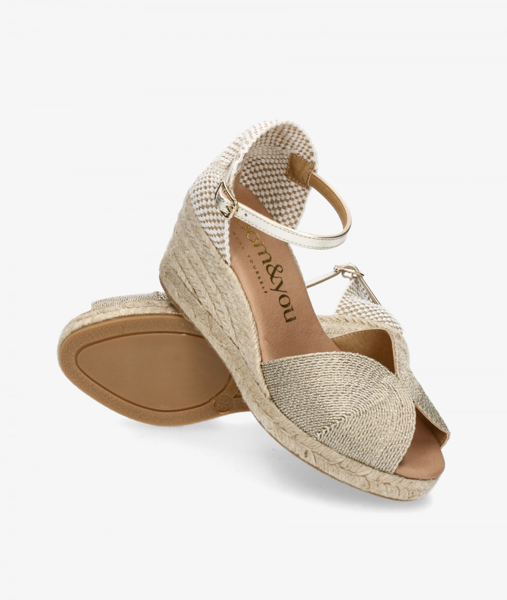 Alpargatas bloom&you  AMBRETTA en oro Alpargatas bloom&you  AMBRETTA en oro