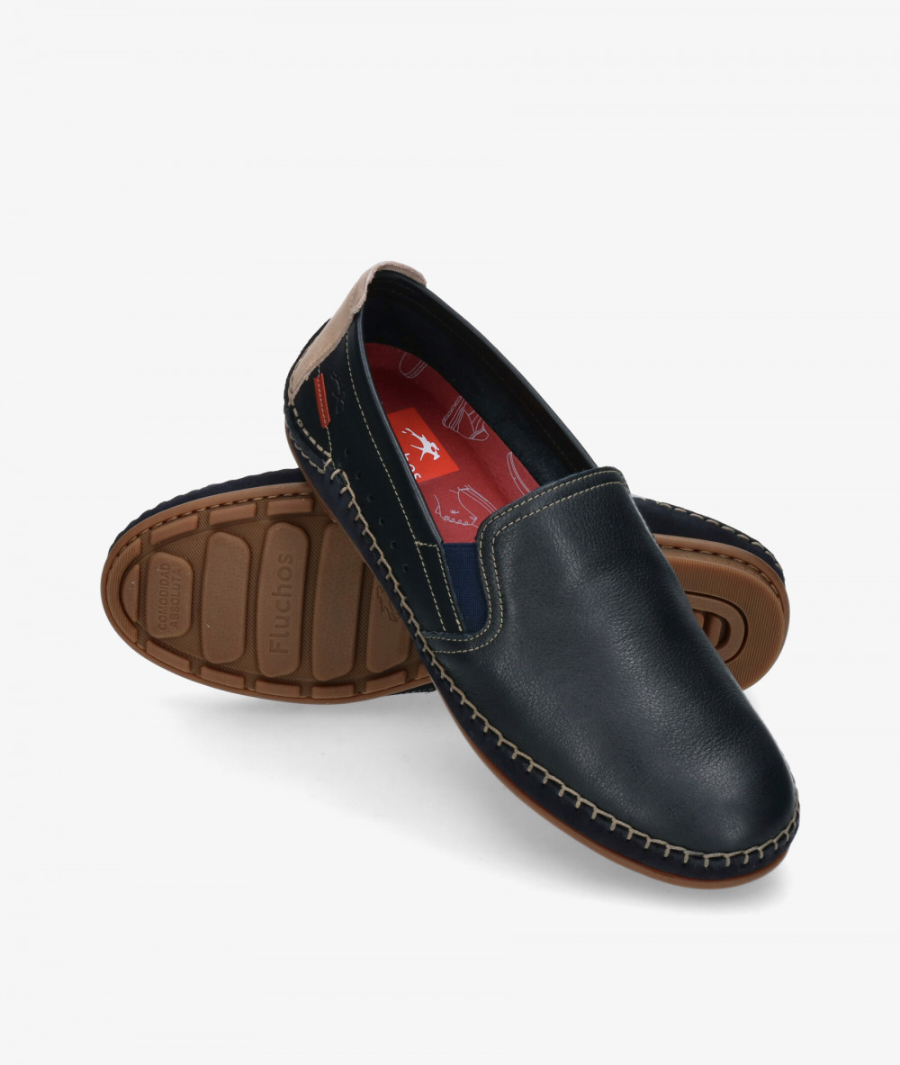 Mocasines Fluchos F1174 en azul marino Mocasines Fluchos F1174 en azul marino