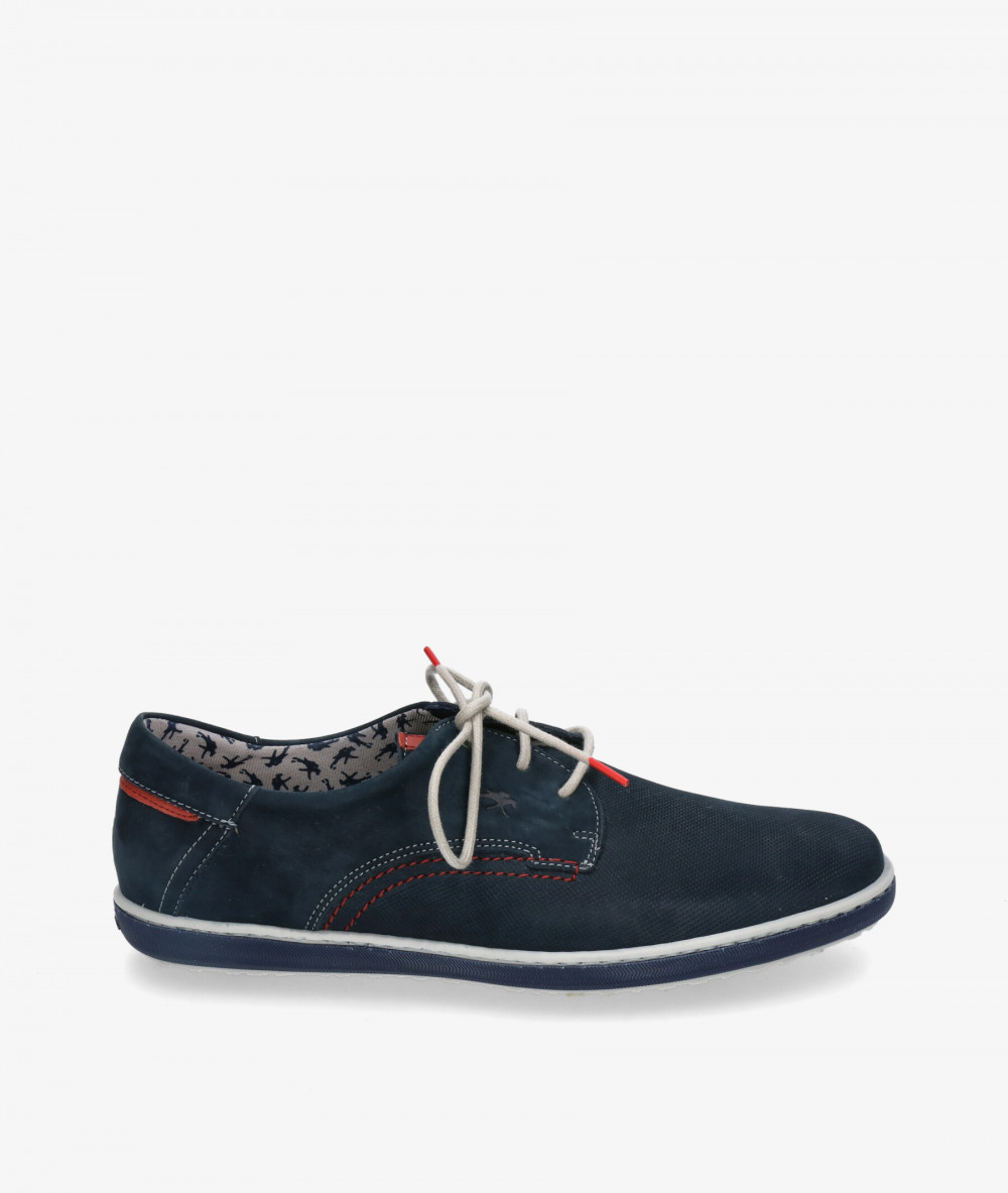 Zapatos casual Fluchos 9706 en nobuck azul Zapatos casual Fluchos 9706 en nobuck azul