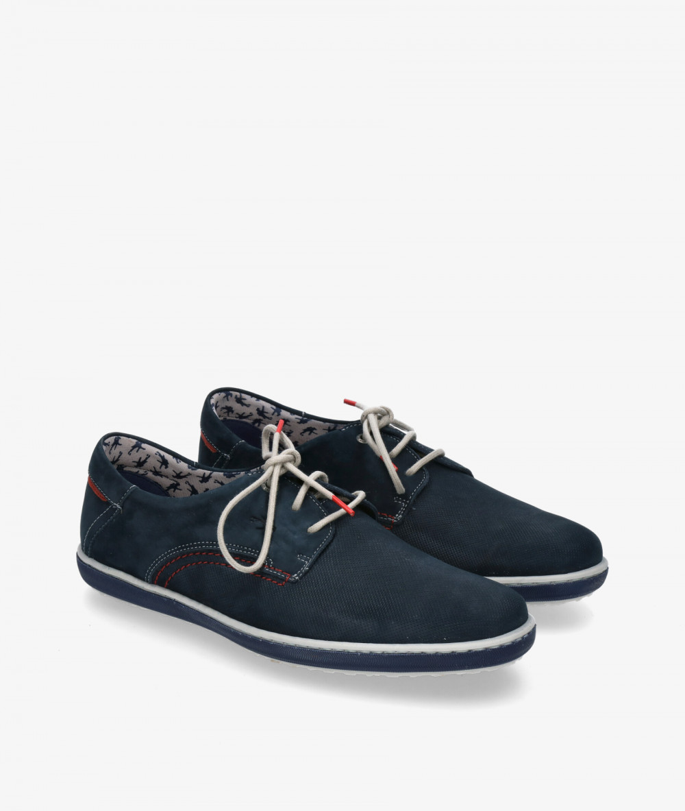 Zapatos casual Fluchos 9706 en nobuck azul Zapatos casual Fluchos 9706 en nobuck azul