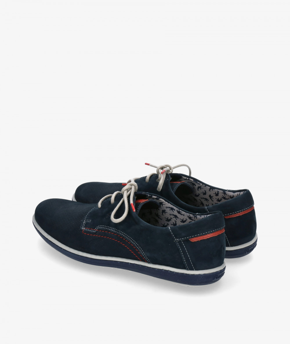 Zapatos casual Fluchos 9706 en nobuck azul Zapatos casual Fluchos 9706 en nobuck azul