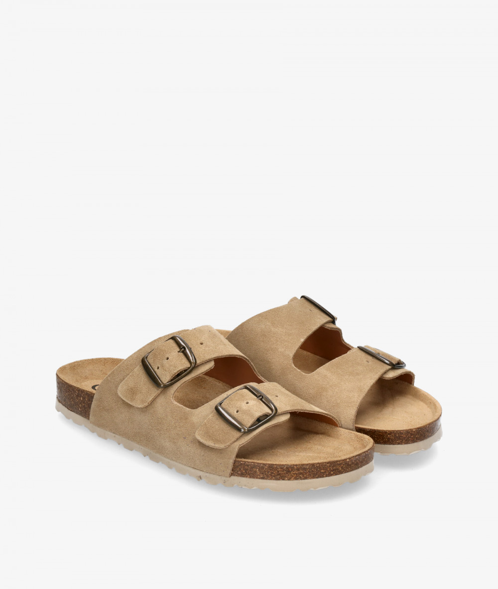 Sandalias bloom&you  2 HEBILLAS CABA en serraje taupe Sandalias bloom&you  2 HEBILLAS CABA en serraje taupe
