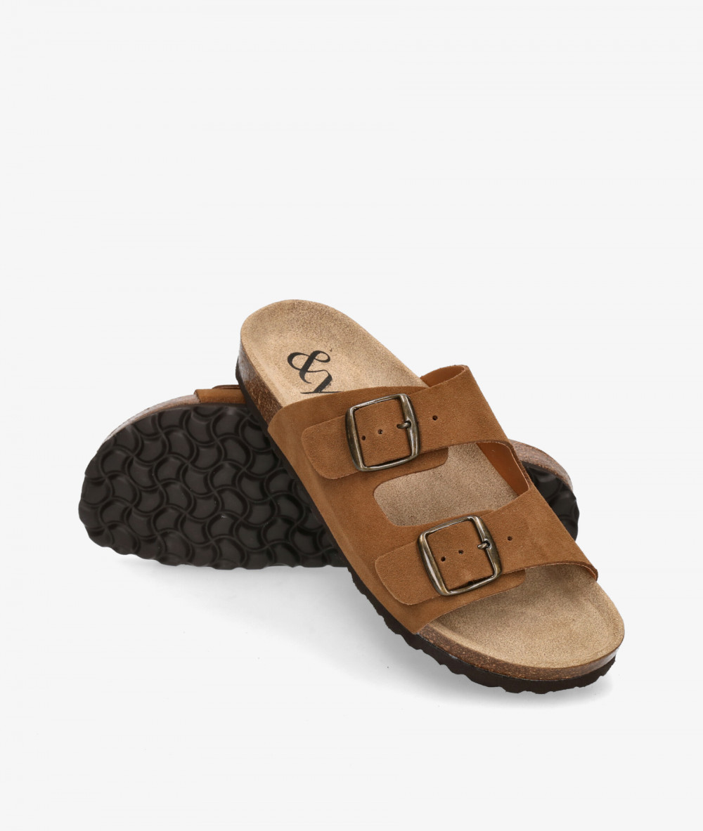 Sandalias bloom&you  2 HEBILLAS CABA en serraje cuero Sandalias bloom&you  2 HEBILLAS CABA en serraje cuero
