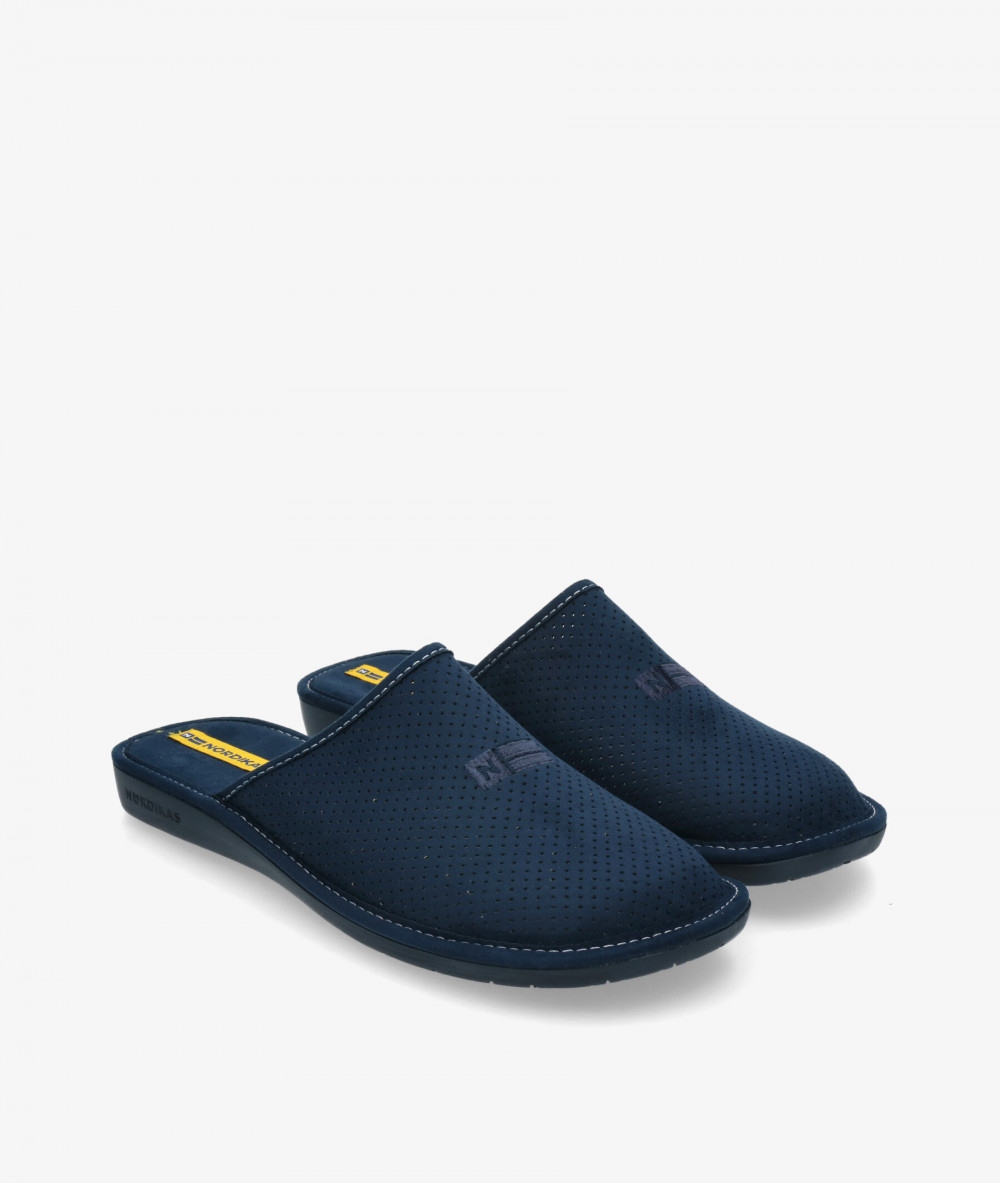 Zapatillas de casa Nordikas  7363 en azul marino Zapatillas de casa Nordikas  7363 en azul marino