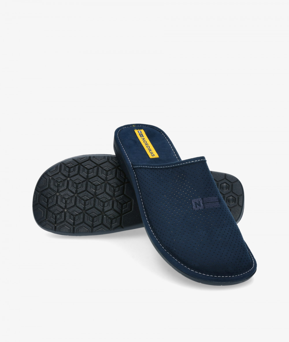 Zapatillas de casa Nordikas  7363 en azul marino Zapatillas de casa Nordikas  7363 en azul marino