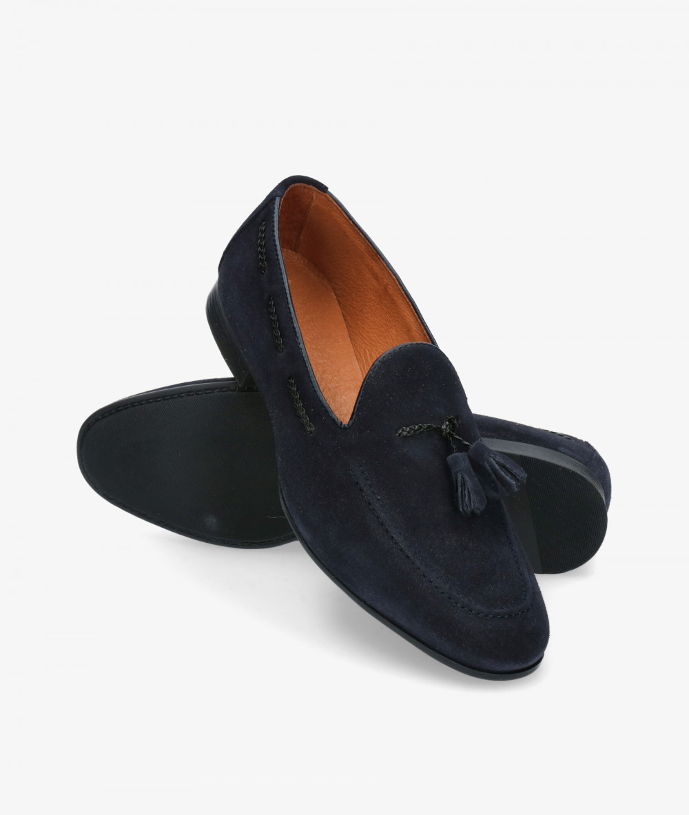 Mocasines Kénnebec 2008 KEN en serraje azul Mocasines Kénnebec 2008 KEN en serraje azul