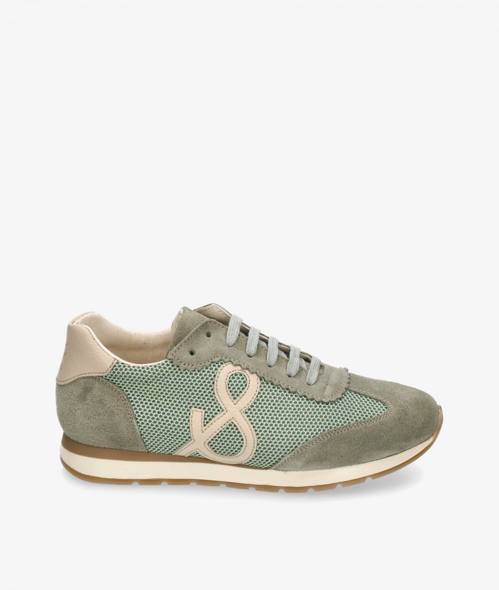 Deportivos bloom&you  VERA en serraje verde Deportivos bloom&you  VERA en serraje verde