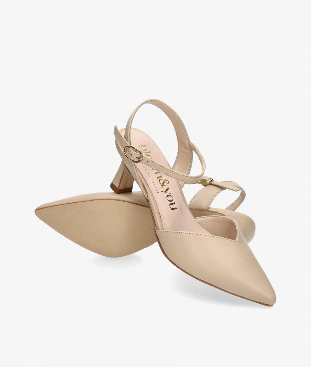 bloom&you Dress medium heel shoes CASILDA in beige bloom&you Dress medium heel shoes CASILDA in beige